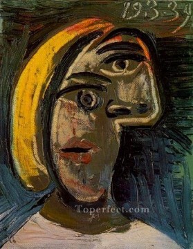 金髪の女性の頭 マリー・テレーズ・ウォルター 1939年 パブロ・ピカソ Oil Paintings